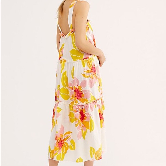 FREE PEOPLE MOONSHINE FLORAL MIDI DRESS 🌻 - Picture 2 of 8